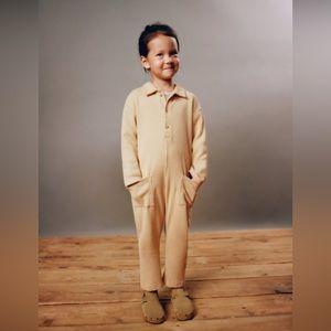 ZARA textured utility jumpsuit